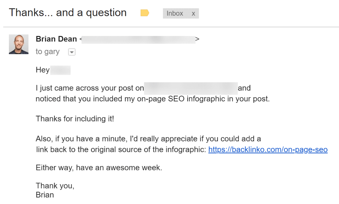 Ask for infographic link
