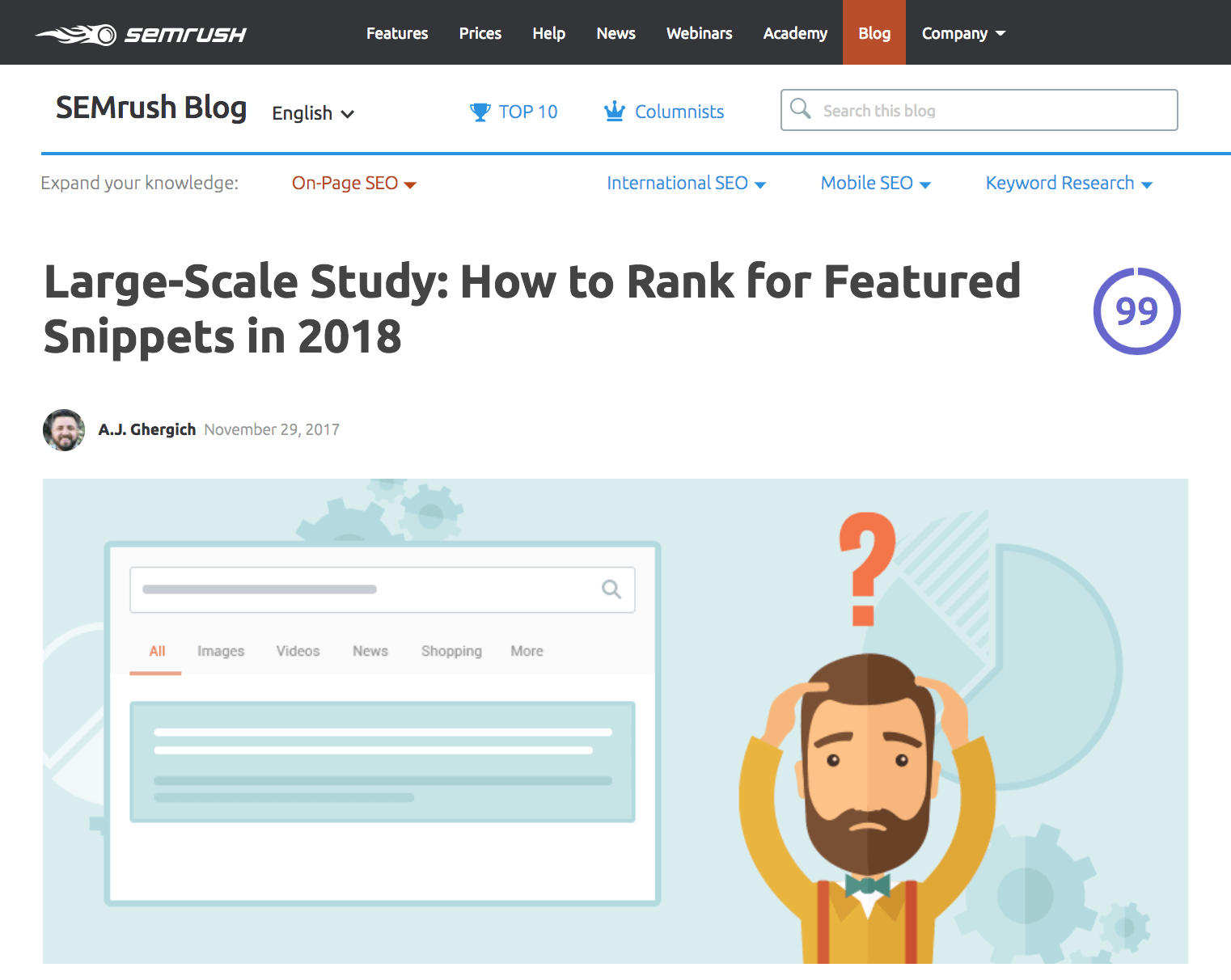 Featured Snippet study
