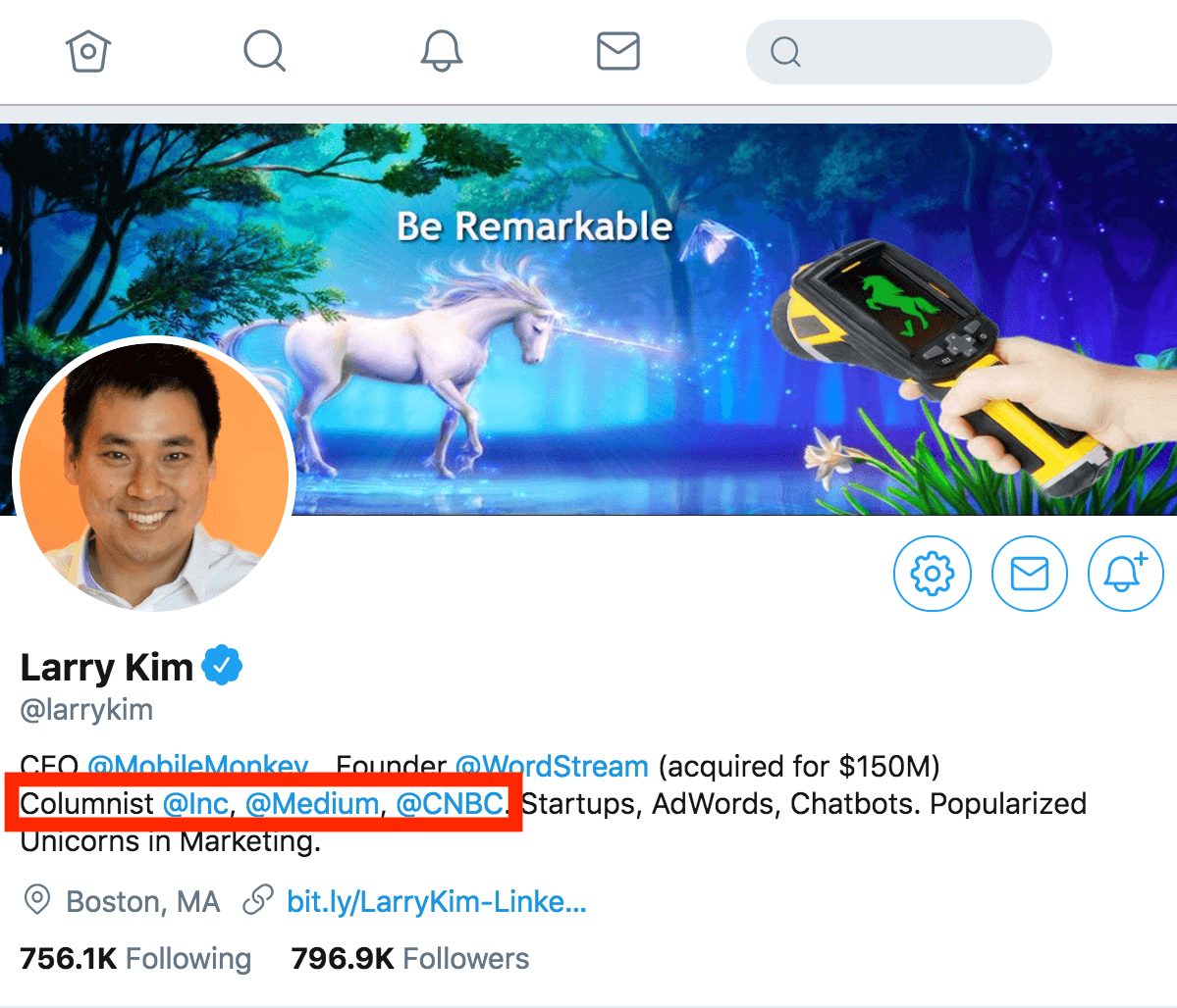 Larry Kim – Twitter