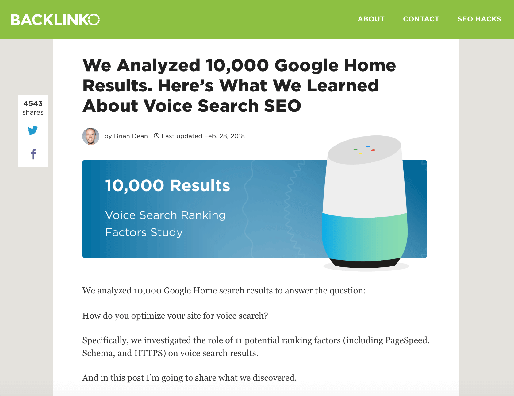 Voice search study
