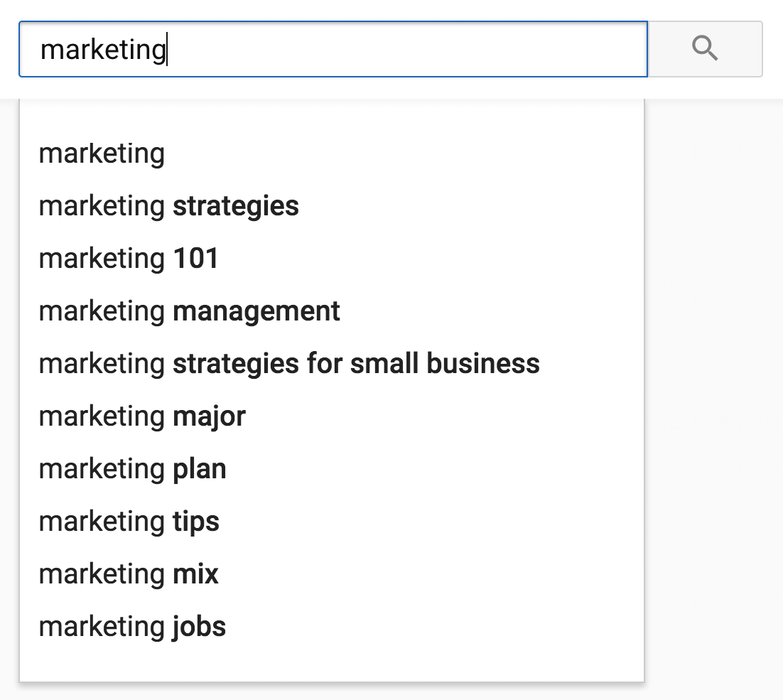 YouTube Suggest